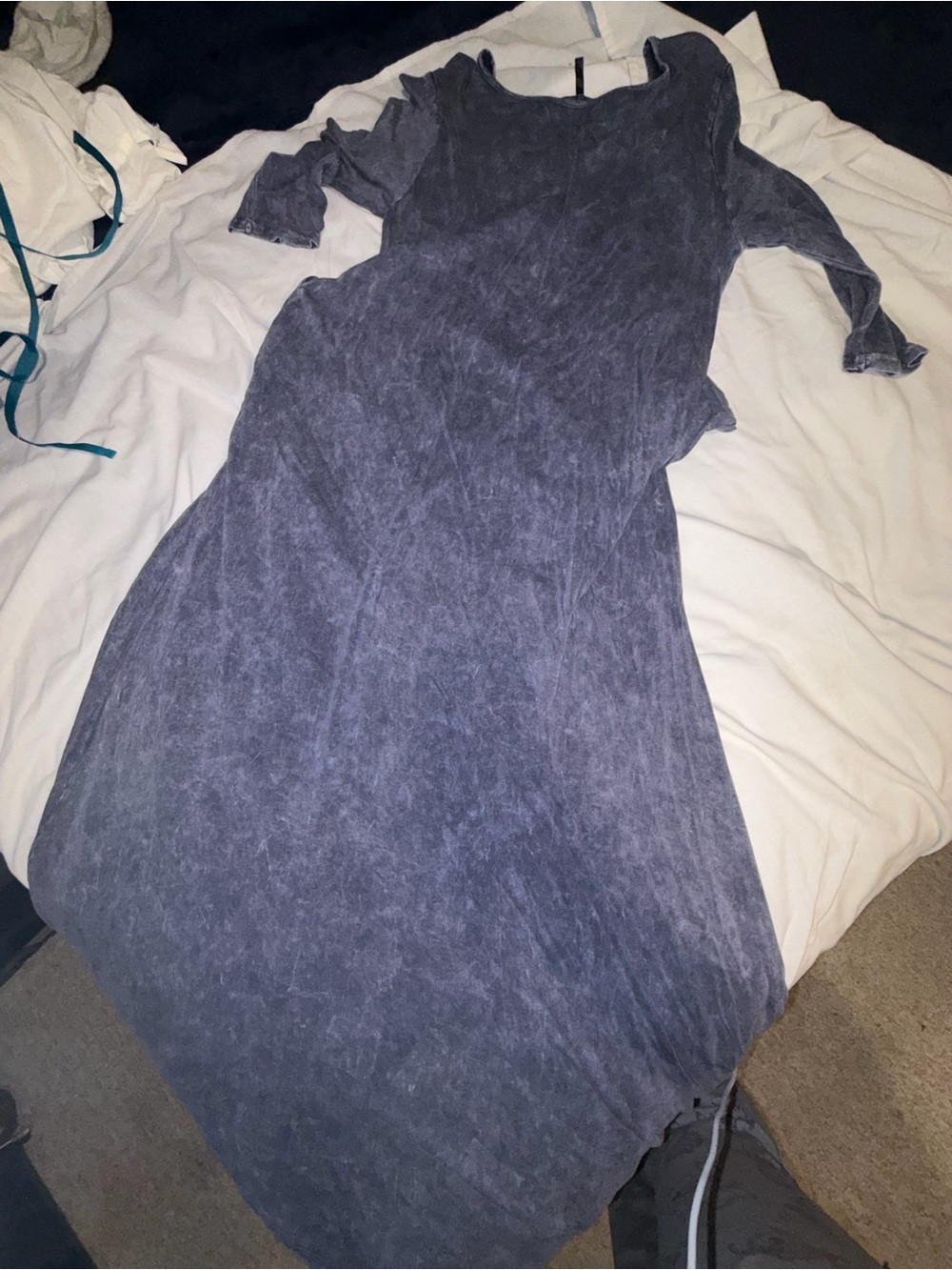 Washed Navy Maxi Dress